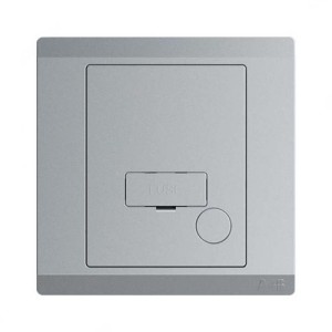 ABB Fused Connection Unit with Flex Outlet, Inora, 250V, 13A, Classic Grey - BL506-G