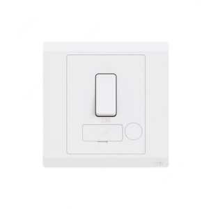 ABB Switched Fused Connection Unit, Inora, 250V, 13A, White - BL508