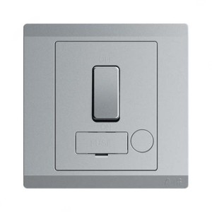 ABB Switched Fused Connection Unit, Inora, 250V, 13A, Classic Grey - BL508-G