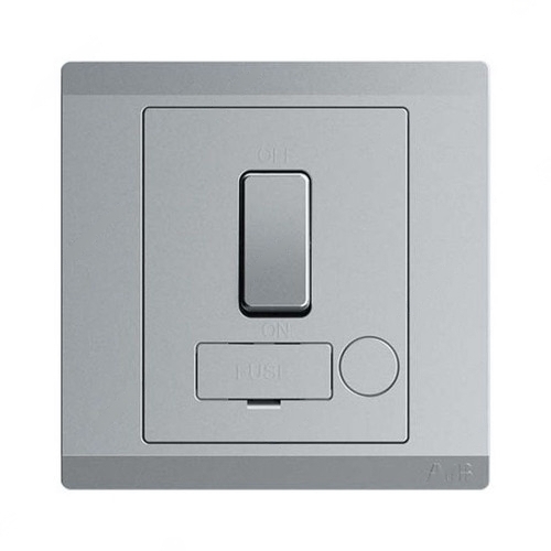 ABB Switched Fused Connection Unit, Inora, 250V, 13A, Classic Grey - BL508-G