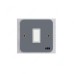 ABB Electrical Switch, Metal Clad Series, Urea/Metal, 1 Gang, 2 Way, 10A - BM105