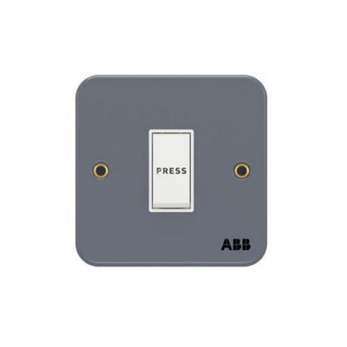 ABB Electrical Switch, Metal Clad Series, Urea/Metal, 1 Gang, 1 Way, 10A - BM430