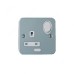 ABB Single Pole Switch Socket, Metal Clad, 1 Gang, 13A - CSOM113