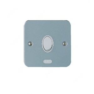 ABB Light Switch, Metal Clad, 1 Gang, 2 Way, 10A - CSWM102