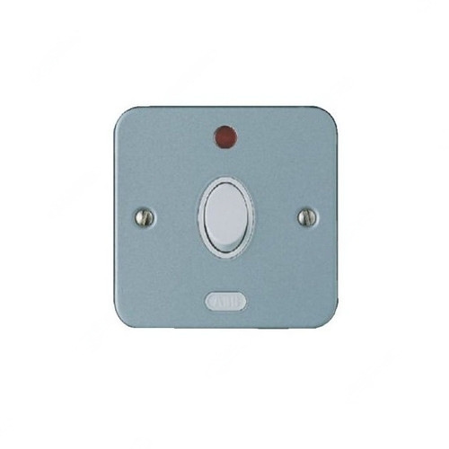 ABB Dual Pole Light Switch, Metal Clad, 1 Gang, 20A - CSWM134