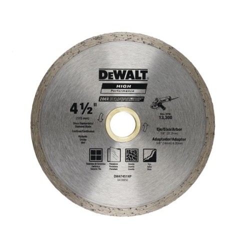 Dewalt Diamond Blade 115mm x 5mm x 22.2mm Continuous - DW47451HP