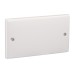 Schneider S-Classic Blank Plate, 2 Gang, White - E31/2X