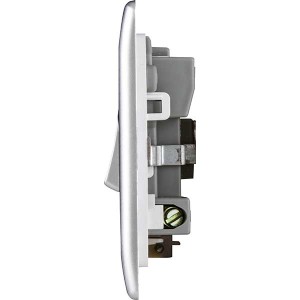 Schneider 13A Fused connection unit, Aluminium silver E8230FSG_AS_G1