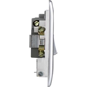 Schneider 13A Fused connection unit, Aluminium silver E8230FSG_AS_G1