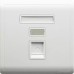 Schneider 1 Gang Shuttered Keystone Wallplate, White (Without Module) E8231RJS_AS_G1