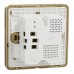 Schneider Switched Socket with USB Charger, AvatarOn, 21W Type A+C, 13A, Wine Gold - E8315DACUSB_WG