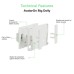 Schneider Switched Socket, AvatarOn, 13A 250V, 2 Pole, 2 Gang, White - E83T25D_WE