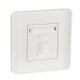 Schneider 1 Gang Shuttered Wallplate without Modular Jack - White - E8431RJS-WW