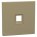 Schneider Data Socket Cover without module, AvatarOn C, 1 gang, RJ45, wine gold E8731RJSC_WG