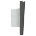 Schneider Momentary switch, AvatarOn C, 10A 250V, 2 gang, with fluorescent lamp, dark grey E8732PRF_DG