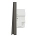 Schneider Switch with Fluorescent Locator, AvatarOn C, 1 Way, 4 Gang, 16AX, 250V, Dark Grey - E8734L1F_DG