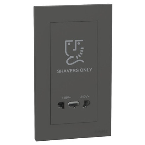 Schneider Electric AvatarOn C Universal shaver unit 115 V / 240 V dark grey E87T727V_DG