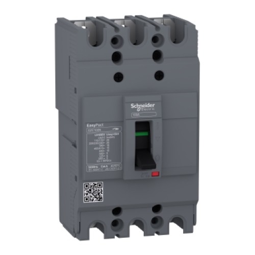 Schneider Circuit Breaker Easypact EZC100N - TMD - 50 A - 3 Poles 3d - EZC100N3050