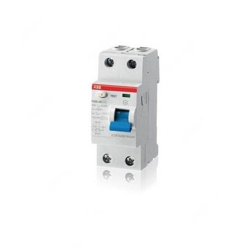 ABB Residual Current Circuit Breaker, 2P, 100mA, 100A - F202AC-100-0-1-IEC