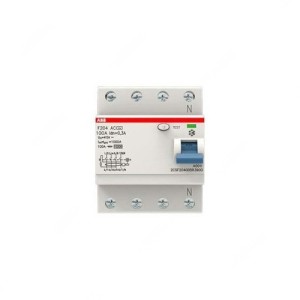 ABB Residual Current Circuit Breaker, 4 Pole, 300mA, 100A - F204-AC-100-0-3-IEC