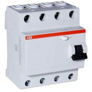 ABB Residual Current Circuit Breaker, 4P, 30mA, 100A - F204AC-100-0-03-IEC