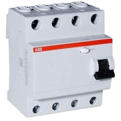 ABB Residual Current Circuit Breaker, 4P, 30mA, 100A - F204AC-100-0-03-IEC