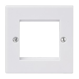 Schneider Exclusive Square edge white moulded - plate - 2 modules - set of 10 GEURO2