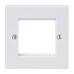 Schneider Exclusive Square edge white moulded - plate - 2 modules - set of 10 GEURO2