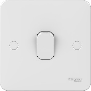 Schneider Lisse - 1-way plate switch - without instructions - 1 gang - 10AX - white GGBL1011NIS