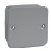 Schneider Exclusive Metal clad - blank plate - 1 gang - matt grey GMCB1