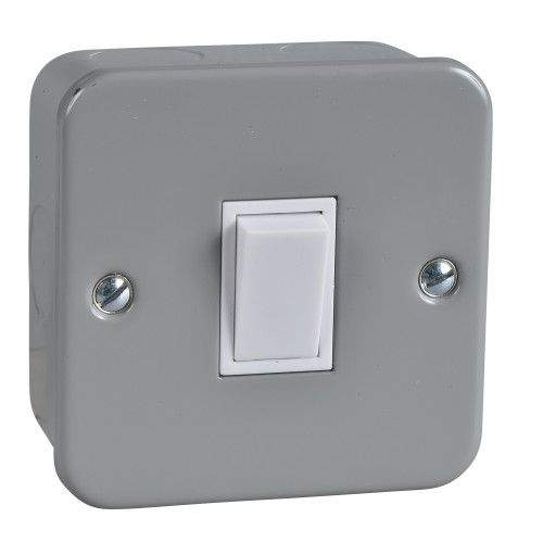 Schneider Exclusive - intermediate plate switch - 1 gang - 10 AX - grey GMCINT