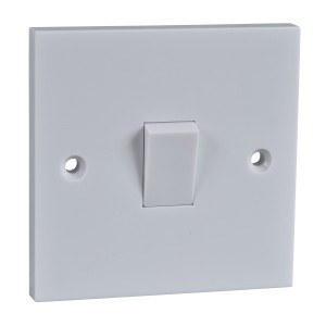 Schneider Exclusive - intermediate plate switch - 1 gang - 10 AX - white GSWINT