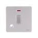 Schneider Ultimate Screwless flat plate - 2-pole switch - 1 gang - pearl nickel GU2414WPN