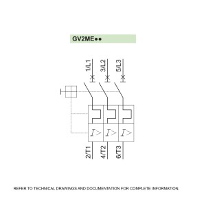 Schneider Motor circuit breaker, TeSys GV2, 3P, 17-23 A, thermal magnetic, screw clamp terminals GV2ME21