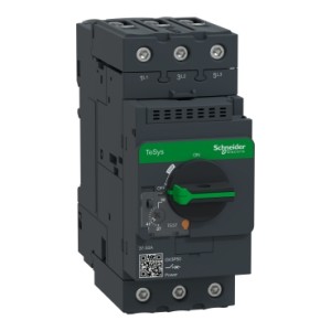 Schneider Motor circuit breaker, TeSys GV3, 3P, 37-50 A, thermal magnetic, EverLink terminals GV3P50