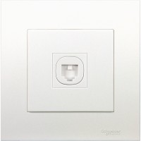 Vivace 1 Gang Telephone socket white KB31TS