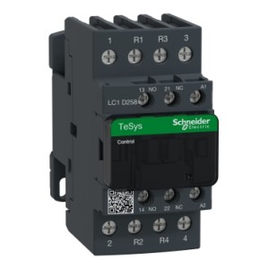 Schneider TeSys D contactor - 4P(2 NO   2 NC) - AC-1 - <= 440 V 40 A - 220 V AC coil LC1D258M7