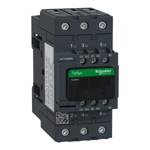 Schneider Electric TeSys D contactor  3P(3 NO)  AC 3  440V 40A - 380V AC 50/60 Hz coil LC1D40AQ7