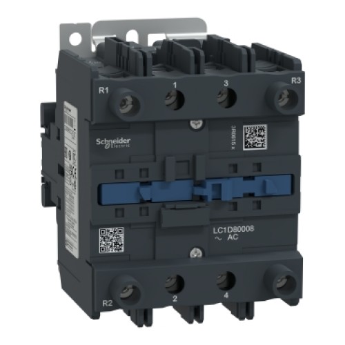 Schneider TeSys D contactor - 4P(2 NO   2 NC) - AC-1 <= 440 V 125 A 48 V AC 50/60 Hz coil LC1D80008E7