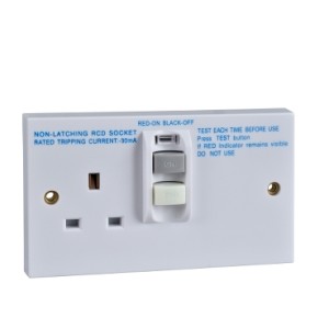 Schneider Exclusive Square Edge White Moulded Residual Current Device (RCD), 1 Gang, White LSKT1GR