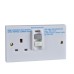 Schneider Exclusive Square Edge White Moulded Residual Current Device (RCD), 1 Gang, White LSKT1GR