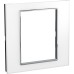 Schneider Unica Class - cover frame - 1 gang - white glass MGU68.602.7C2