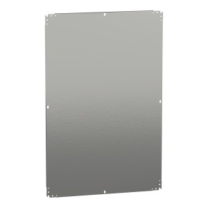 Schneider Plain mounting plate H1200xW800mm made of galvanised sheet steel NSYMM128