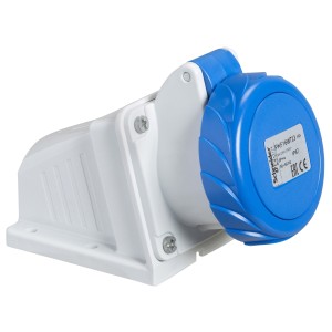 Schneider PratiKa socket - screw - angled - 16A - 3P + N + E - 200...250 V AC - wall PKF16W725