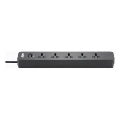 APC SurgeArrest Essential Surge Protector, 5 Universal Outlets, 700 Joules, 1.5m Cord, BS1363 Plug - PME5B-MS