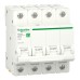 Schneider Resi9 Miniature Circuit Breaker (MCB), 4P, 50A, C Curve, 6000A - R9F12450