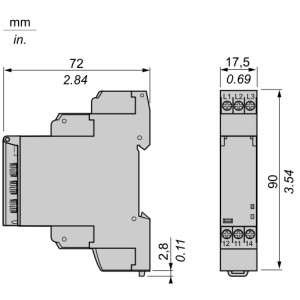 Schneider on-delay timing relay - 1 s..100 h - 24..240 V AC - 1 OC RE17RAMU