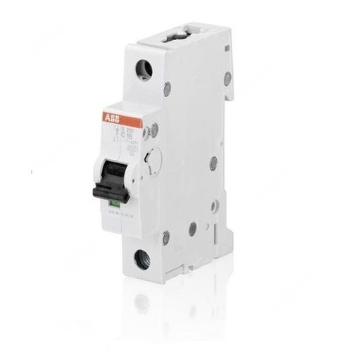 ABB Miniature Circuit Breaker, 1P, Curve C, 63A - S201-C63