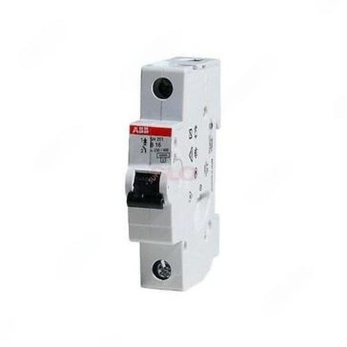 ABB Miniature Circuit Breaker, 1P, Curve C, 25A - SH201-C25