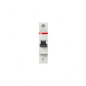 ABB Miniature Circuit Breaker, Curve Type C, 1 Pole, 6kA, 63A - SH201-C63